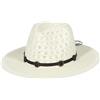 GEMVIE Panama, cappello da uomo e donna, a tesa larga, cappello di paglia Fedora, con nastro in grosgrain, cappello estivo