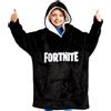 Fortnite Felpa Oversize Bambino Ragazzi 14+ Cappuccio Coperta Indossabile Extra Lungo Poncho Pile Giocatore Regali Bambini