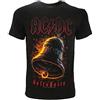 BLT T-Shirt ACDC Uomo Originale Hells Bells Ufficiale Nera Maglia Maglietta Campane Hard Rock