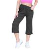 P&R DANCEWEAR LTD Pantaloncini elasticizzati a gamba larga da donna Pantaloni a 3/4 Pantaloni Palazzo Capri Pantaloni larghi Pigiama morbido comodo e versatile