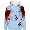 Generic Felpa con Cappuccio Maniche Lunghe con Stampa di, vestibilità Ampia Casual | Maglioni Rossi Collo Alto Bianco Fucsia Larghe Bottoni Panda Supply Vendute Verdi Pipistrello Mbappe Azzurro
