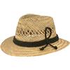 Hut Breiter Breiter Cappello di Paglia per Bambini Cappello Estivo Cappello da Sole - 100% Paglia - per Ragazzi e Ragazze - Leggero e Comodo con Cordino in Seta