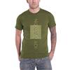 Rock Off officially licensed products Joy Division T Shirt Unknown Pleasures Bianca On Blu Logo Ufficiale Uomo Blu