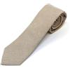 Proper Materials Men's Chambray Cotton Skinny Necktie Tie - Beige