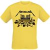 Metallica T Shirt M72 Seasons Charred Band Logo Nuovo Ufficiale Unisex Nero