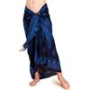 PANASIAM Pareo Peacock - Sarong Mare L-XXL - Telo Mare - Morbida Viscosa | Per donna & uomo, come gonna pareo, abito da spiaggia, copricostume, sarong da spiaggia, arazzo da parete, motivo stampato
