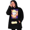 NARUTO Felpa Coperta con Cappuccio Uomo - Felpe Oversize di Pile Blanket Hoodie Taglia Unica Gadget Ufficiale