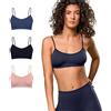 FOCENZA Reggiseno Donna Senza Ferretto Microfibra Spalla Stretta | 3 Pezzi | Brassiere Elasticizzata | Vari Colori | Made in Italy