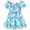 Disney Stitch Minnie Frozen Elsa Principessa Ragazze Backless Vestito Spalla Scoperta / Manica Cinched Vita Vestiti Bambini Età 2-13