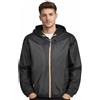 Geographical Norway Uomo Giacca Boatglobe impermeabile cappuccio fisso antivento zip integrale polsini fondo elasticizzati leggero confortevole stile sportivo poliestere