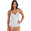 CHARME - Body Modellante Donna Senza Ferretto, Intimo Contenitivo in Tessuto Jacquard, Coppe Sfoderate e Spalline Larghe - Art. 1811