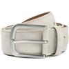 Suitable Cintura in pelle scamosciata - Cintura in pelle piena larghezza 4 cm - Cintura uomo jeans