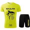 Zena Padel Zena divisa padel T-SHIRT E PANTALONCINO - uomo abbigliamento completo - kit tecnico pantaloncini con tasche - paddle completino cool dry - paddel made italy shark