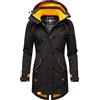 MARIKOO Soulinaa - Parka corto da donna, impermeabile, con cappuccio