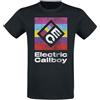 Electric Callboy Square Logo Uomo T-Shirt Nero 100% Cotone Regular