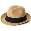 FURTALK Fedora da Donna Cappello Panama da Uomo Cappello di Paglia in Look Trilby Varie Misure Cappello da Spiaggia