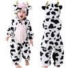 COOKY.D Costume Halloween Unisex Cappuccio Animale per Neonati,2-36 Mesi | Flanella Calda Costume Halloween Festivo,Completo Carnevale,Ideale per Family Book Day,Accogliente per l'Inverno