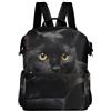 Mnsruu Zaino da donna con gatto nero sul divano, in poliuretano, alla moda, antifurto, per la scuola, viaggi, casual, leggero, borsa a tracolla, #01, Etichettalia unica
