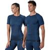 Risalti Maglia Manica Corta Termica Unisex Lana Merino - Maglia Termica e Traspirante, Abbigliamento Uomo e Donna Termico - Maglia Senza Cuciture - Made in Italy