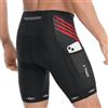 X-TIGER Pantaloncini Clismo Uomo mit 5D Gel Imbottito Pantaloni Bici MTB Traspiranti Asciugatura Rapida con 3 Tasche