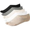 ACMEDE 5 Paia di Calzini Unisex Infradito Calzini Premium Cotton Split Toe Calzini Casual Tabi Style Calzino Corto Antiscivolo per Donne Uomo