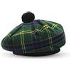 BELGLY Cappello scozzese Tam o' Shanter acrilico Tammy Jimmy cappello piatto in molti tartan