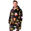 South Park Felpa Coperta con Cappuccio Uomo - Felpe Oversize di Pile Blanket Hoodie Taglia Unica Gadget Regalo Originale