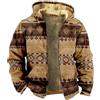 Generico Tuta Uomo Mimetica Cappotto con Cappuccio in Pile Extra Spesso da Uomo Autunno e Inverno con Stampa alla Moda Giubbotto Firmato