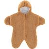 duaicnvow Bambino Pagliaccetto con Cappuccio Flanella Jumpsuit in Peluche Tute Intera | Tutine da Neonato Cotone Costume Bambina Starfish Sacco Sonno Inverno Tutina Natale Halloween Body Tuta Spesse Calde 0-12 Mes