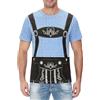 maxToonrain Oktoberfest, maglietta da uomo, camicia tradizionale bavarese in Lederhosen da uomo a maniche corte con stampa
