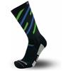 Oxeego Calze Running a Compressione, Termiche, Ossigenanti e Antibatteriche - Calzini Rinforzati da Corsa su Strada e Terreni Misti (Stripes)