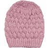 styleBREAKER Berretto Donna in Lana a Maglia con Motivo a Bolle | Made in Italy. Design a rilievo color lampone, con alpaca. Fascia elastica 18 cm (circonferenza 40-61 cm).