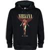 Amplified In Utero Felpa con Cappuccio Nirvana Adulto Unisex (XS) (Nero)