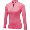 WOWENY Maglia Termica Donna, a Maniche Lunghe, Maglietta Sportiva, con Chiusura Lampo,Pullover