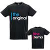 Babloo Coppia di T-Shirt Magliette Papa' E Figlio/Figlia Idea Regalo Festa del Papa' The Original The Remix