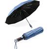 MidingChai Grande Ombrello Pieghevole Antivento, Resistente Alle Intemperie, Protezione UV, Apertura e Chiusura Automatica, XXL, Ombrello Portatile per Uomini e Donne, per Golf, Viaggi, Tempo Libero