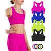 Risalti Top Bambina Olimpionico Microfibra 3 pz - Top Ragazza Senza Cuciture ed Etichette, Top Sportivo Bambina, Reggiseno Ragazza Sportivo, Seamless, Bracciali in Omaggio - Made in Italy