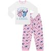 Disney Pigiama da bambina Lilo & Stitch a punto lungo e angelo