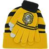 Sabor Harry Potter Completo Berretto e Guanti Taglia Adulto Casa di TASSOROSSO Originale 100% Ufficiale Scuola di Magia Hogwarts Hufflepuff