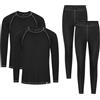 DANISH ENDURANCE Completo Termico Uomo e Donna, Sci e Trekking, 1 o 2 Paia | Completo intimo termico con cuciture piatte e tessuto isolante, per sci, trekking e snowboard, Unisex