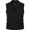 YFFUSHI Gilet Maglia Uomo Collo a revers Senza Maniche Autunno Inverno | Antipiega resistente al pilling tessuto morbido adatto per quotidiano spostamenti lavorativi business