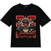 Starforged Maglietta Angron Daemon Primarch Khorne Warhammer 40K Chaos Space Marines Abbigliamento, Nero scuro., L
