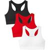 Risalti Top Bambina Olimpionico Microfibra 3 pz - Top Ragazza Senza Cuciture ed Etichette, Top Sportivo Bambina, Reggiseno Ragazza Sportivo, Seamless, Bracciali in Omaggio - Made in Italy
