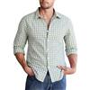 Halfword Camicia Quadri Uomo Maniche Lunghe Popeline Cotone Tradizionale Oktoberfest Botton-Down