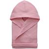 Morbidissimi Accappatoio Nido D'Ape Bambino, Bambina, Ragazzi Con Cappuccio, Cinturino e 2 Tasche, Accappatoi Piscina, 270 gr/mq 100% Cotone, Assorbente, Z055