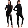 Ekouaer Intimo Termico Donna Manica Lunga Maglia Termica e Pantaloni Set Invernale Coordinati Abbigliamento Termico da Donna S-XXL