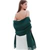 RIIQIICHY, Sciarpa da donna calda e invernale, per matrimoni, adatta come pashmina, scialle, mantella e coperta