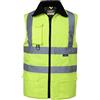 Oralidera Gilet Imbottita di Sicurezza Invernale Giubbotto Catarifrangente Adulto Smanicato Gilet da Lavoro ad Alta visibilità, Verde, XL