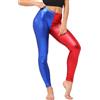 BOOM Prime Leggings metallizzati da donna, effetto bagnato, lucidi, vita liquida, elasticizzati, costume da discoteca