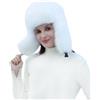 Lina & Lily Cappello Aviatore Trapper Donna Invernale in Pelliccia Sintetica Pelo Lungo